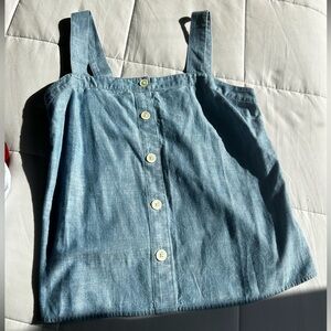 J Crew Chambray Top Sz M